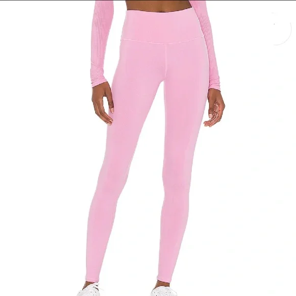 Alo High Waist Airbrush Legging in Parisian Pink - Picture 4 of 4